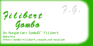 filibert gombo business card